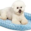 MidWest Homes for Pets Double Bolster Pet Bed | Blue 18-Inch Dog Bed Ideal for Toy Dog Breeds & fits 18-Inch Long Dog Crates