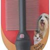 Mikki Dog, Cat Dual Comb -Double Sided Shedding Brush Removes Knots, Tangles -for Fine and Medium Coat