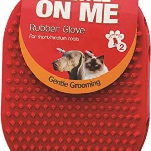 Mikki Dog, Cat Rubber Grooming Glove - Short Hair Remover - Brush for Small, Medium and Large Pets
