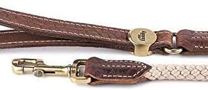 My Family 5104 Leather Strap M/180 cm Brown (String) M-2 Brass English 200 g