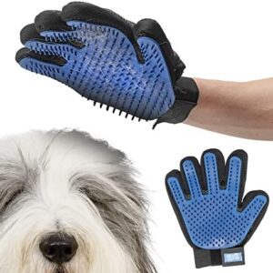 NICE PAWS Pet Hair Glove - Removes Hair for Dogs and Cats, Washable and Reusable, Suitable for Cats and Dogs with Long or Short Hair, 1 x Right Hand