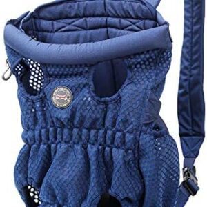 PETCUTE Cat Dog Carrier Backpack Legs Out Front Dog Body Carrier Breathable Cats Hands-Free Pet Rucksack Wide Shoulder Padded straps