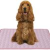 PETCUTE Cooling Pad for Dogs Dog Cooling Mat Pet Cooling Mat Pad Cool Dog Bed Mattress Crate Mat Pink XL