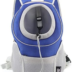 PETCUTE Dog Backpack for Small Dogs, Adjustable Cat Backpack, Transport Bag with Head-Out Design and Escape-Proof Design, Pet Carry Bag for Dogs with Removable Mat