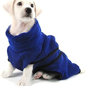 PETCUTE Dog Bathrobe Fast Drying Dog Robe Absorbent Dog Towel Small Medium Large Size