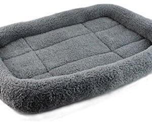 PETCUTE Dog Bolster Bed Washable Pet Mattress Cat Cushion Pillow Mat Kennel