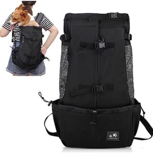 PETCUTEDog Cat Carrier Backpack dog travel bag backpack for Puppy cat Breathable pet carrier bag with Adjustable bag mouth waterproof backpack for pet Up to 16.5KG