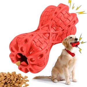 Pleasantsong Dog Chew Toys for Aggressive Chewers - Treat Dispensing Dog Toys for Large Medium Dog Tough Durable Squeaky Dog Toys for Aggressive Chewers Large Breed