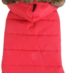 Puppia PAMD-VT026 Cody Hood Vest Coat, S, Red