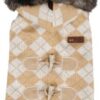 Puppia PAND-VT1172 Argyle Fashion Coat, M, Beige