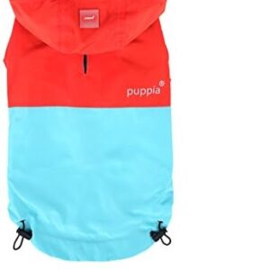 Puppia PAPA-RM1321 Paz Raincoat, S, Red