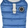 Puppia Waterproof Winter Vest with Integrated Harness, Dark Blue