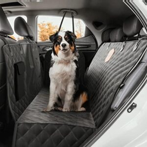 Rudelkönig Dog Blanket for Car Rear Seat - Water-Repellent Car Cover for Dogs with Side Protection and Viewing Window - Scratch-Resistant Car Cover for The Back Seat