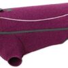 Ruffwear Fernie 0590-580L1 Extra Large Dog Breeds Windproof Knitted Fleece Lined Jacket - Larkspur Purple
