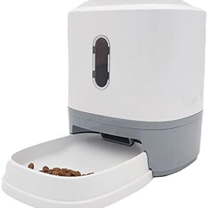 Ruiqas Automatic Dog Food Dispenser with Button Home Automatic Pet Feeder Portable Dog Food Dispenser Button Feeder for Cat Dog 1.5 L