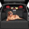 SIVEIS Car Boot Liner Protector for Dog, Universal Nonslip Waterproof Pet Dog Back Seat Cover, Washable Car Boot Protector Mat with Side Protection for Car Truck SUV, Black