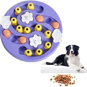 SLFYEE Dog Toy Intelligence Dog Puzzle Toy Food Toy Dog Puzzle Toy Intelligence Purple for Small Medium Large Dogs and Cats