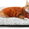 Self Warming Cat Bed Self Heating Cat Dog Mat 29.1 x 18.9 inch Extra Warm Thermal Pet Pad for Indoor Outdoor Pets with Removable Cover Non-Slip Bottom Washable