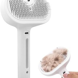 Shineyoo Cat Brush with Water Tank Pet Brushes for Short Hair Self-Cleaning Slicker Brush Removes Undercoat Fur Brush for Cats Dogs