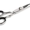 Stainless Steel Straight Dog Hair Scissors with Bullet Tip