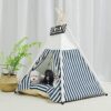 Teepee Tent for Pets | Pet Teepee with Cushion Bed for Dogs and Cats | Dog Cat Tent Removable and Washable 50 x 50 x 60 cm