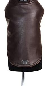 Trilly All Brilli Agrippamars Faux Leather Coat Brown Small