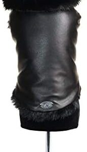 Trilly All Brilli TauranerXXS Taura Coat in Faux Leather XXS, Black