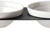 XINSZLIN Cat Raised Bowl Stainless Steel Cat Raised Feeding Bowls Food Grade Non-Slip No Spill Pet Feeding Bowls for Cats and Small Dogs (Elevated Cat Bowl)