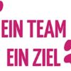 kleb-Drauf | 1 EIN Team EIN Ziel | Pink - Glossy | Car Sticker Decal Sticker | Car Motorcycle Bicycle Scooter Bike | Decorative Tuning Stickerbomb Styling Wrapping