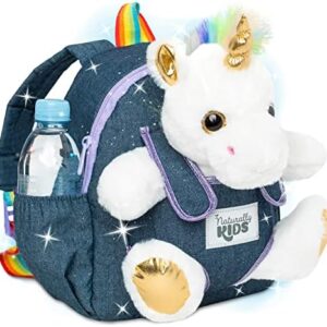 Kids Backpack for Girls Boys w Stuffed Animal