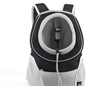 PETCUTE Dog Backpack for Small Dogs, Adjustable Cat Backpack, Transport Bag with Head-Out Design and Escape-Proof Design, Pet Carry Bag for Dogs with Removable Mat