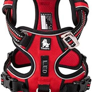 Truelove No Pull Dog Harness, Reflective Dog Harness for Dogs, Adjustable Soft Padded Pet Vest with Easy Operation Handle TLH56512