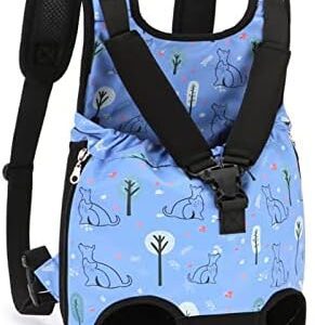 PETCUTE Backpacks for Dogs, Adjustable Dog Backpack Carry Bag, Legs Out, Easy Fit Pet Travel Bag with Comfortable Shoulder Strap, Pet Front Backpack Up to 15 kg