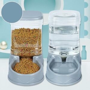 2 x Automatic Cat Dog Water Feeder for Pets Grey
