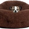 Best Friends by Sheri OrthoComfort Deep Dish Cuddler Sherpa Cat and Dog Bed, Brown, Standard