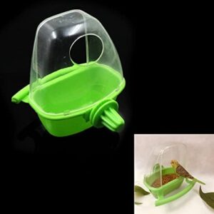 Bird Bath Parrot Bathtub Hanging Bird Feeding Bowl - Automatic Feeder for Birds Parrots Bird Cage Accessories for Small Birds Finch, Budgies, Canaries, Parrots