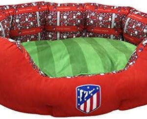 CYPBRANDS Atletico de Madrid BE-01S-ATL Pet Bed, Small, Multi-Colour