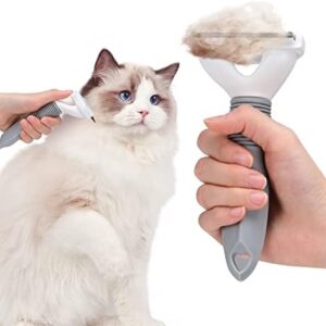Cat Brush for Shedding, ONATISMAGIN Self Cleaning Slicker Brush Cat Dog Pet Grooming Brush, Cat Brushes Deshedding Tool for Long Short Haired Cats ，Removes Mats, Tangles, Loose Fur