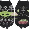 Cerdá - ForFanPets | Mandalorian Dog Sweater with Woven Christmas Design - Official Star Wars License