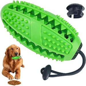 Chew Toy, Dog Chew Toy for Average Chewers, Tough Dog Dental Chew Toy, Indestructible Dog Toy for Small Dogs, Food Grade Puppies Pet Toy (Green)