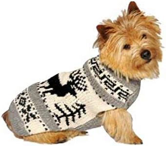 Chilly Dog Reindeer Shawl Sweater, Small