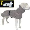 Cross Hiking Coat for Dogs, Waterproof for Dogs, Reflective Waterproof, Maximum Visibility, Thermoregulating Lining, High Visibility, Size 70 Cm - 384g