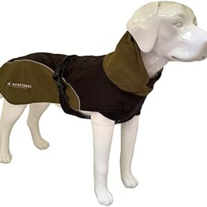 Cross Hiking Dog Coat, Waterproof for Dogs, Thermoregulating Lining, Nanga Black, Size 80 cm - 385 g