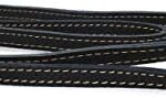 DOGISSIMI Dog Lead | Small Dog Lead Made of Real Leather, Handmade in Italy | Best Value | Various Sizes and Colours (Black, 12 mm)