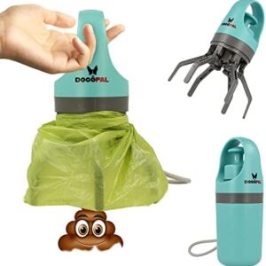 DOGOPAL Pooper Scooper - Dog Poop Scooper with Built-in Poop Bag Dispenser - Portable and Lightweight - Claw Pooper Scooper for Dogs - Poop Picker Top Tool for Small, Medium and Large Dogs