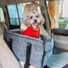 Dog Car Seat for Small Dogs, Pet Car Seat, Removable and Washable, Dog Car Seat for Small Pets up to 13.5 lbs, Centre Console, Dogs and Cats