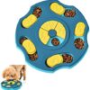 Dog Puzzle Slow Feeder Toy, Puppy Treat Feeder Toys, Dog Puzzle Toys Feeder Improve Dog's IQ Puzzle Feeder for Puppy (Blue)