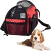 Ducomi Ducat Elegant and Functional Carry Bag for Dogs, Cats and Small Pets with Practical Double Zip, Collar Ring, Removable Padding and Pockets