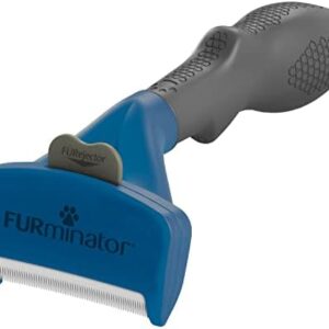 Faminator Medium Dogs, Medium Dogs, For Long Hair Species, Pet Brush, Veterinarian Supervision, Hairball (Tricophysis) Prevention, Gentle on the Skin, Undercoat Removal, Easy to Remove Hair Loss by Pressing a Button, Grooming Brush, Skin Care, Heatstroke Prevention