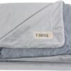 Friends Forever Durable Dog Blanket for Couch Protection | Two Tone Reversible Pet Hair Resistant Blanket for Dogs Cats Bed Kennel Crate Car Seat - Soft Velvet, Warm Fleece (Medium 35" x 44")